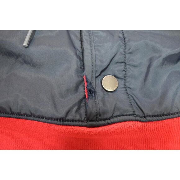 Nautica Hoodie Jacket Snap Neck Sailing Red Long Sleve Size XL - Picture 9 of 11